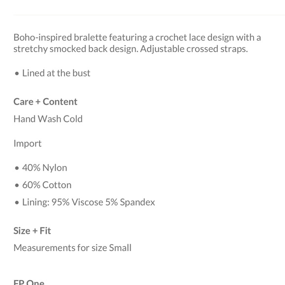 Boho Bralette, Free People-Bundle and save! - Picture 3 of 3